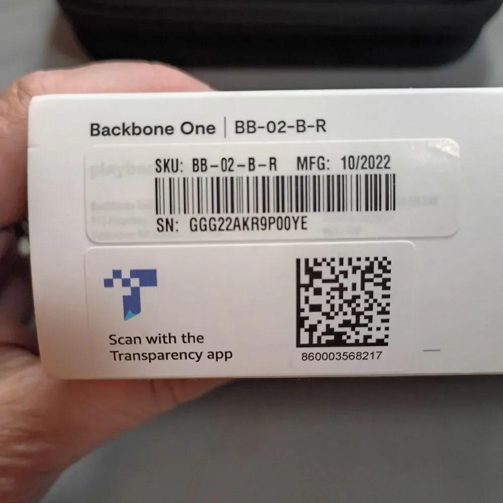 Backbone One Controller for iPhone Lightning Compatible BB-02-B-R with hard case
